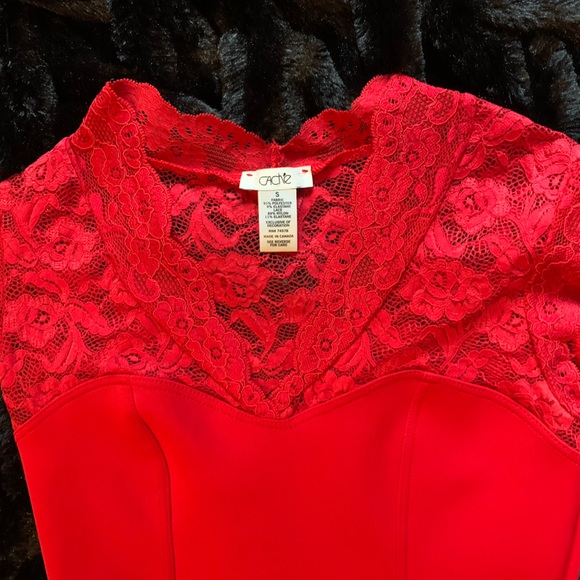 Cache Top - Lace - Red - Stretch - Size Small - Never worn - Picture 5 of 9